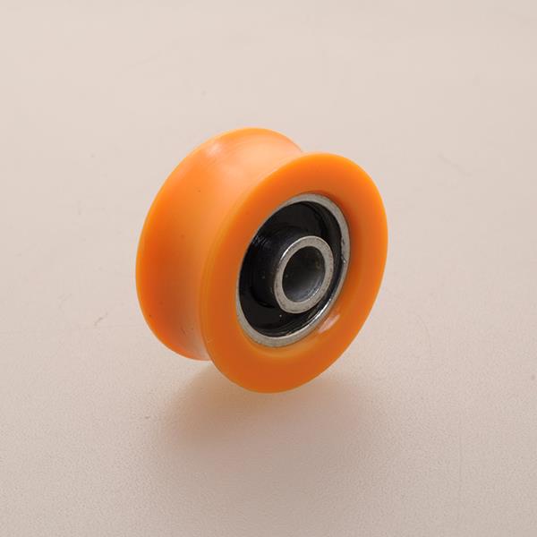 V groove aluminium sliding window roller bearing Drawing Plastic injection molded Nylon bearing