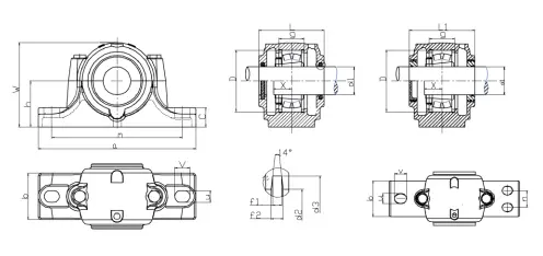 SN505 Plummer Block Housing1