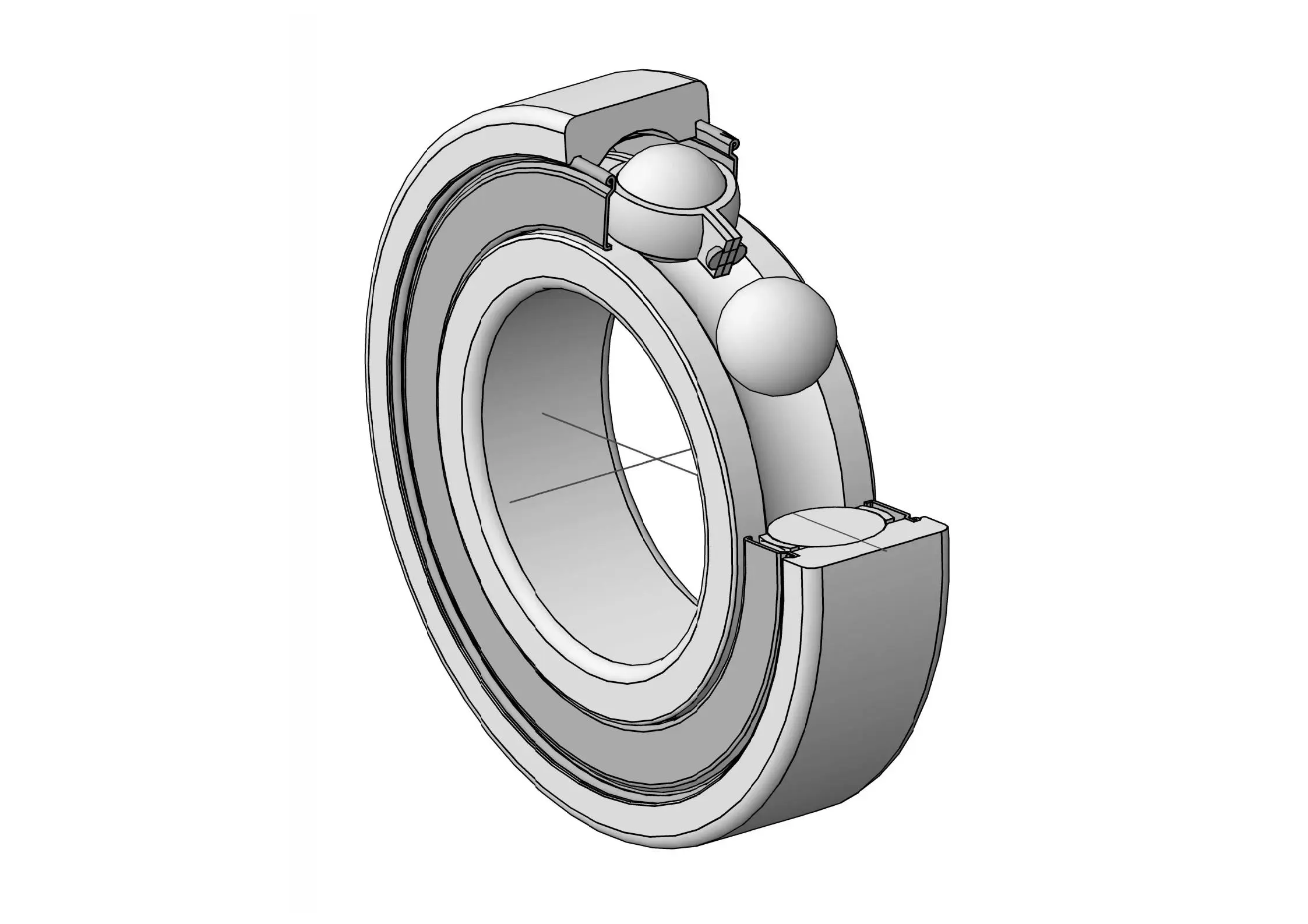 16001, 16001-2RS ,16001-2Z Single Row Deep groove ball bearing